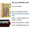 Buy Euro €200 Bills online at best price from Billschemical.
