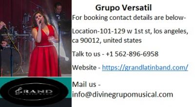 Book Grand Latin Grupo Versatil available in California.