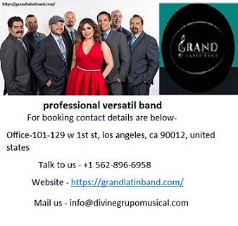 Book professional versatil band by Grand Latin band.