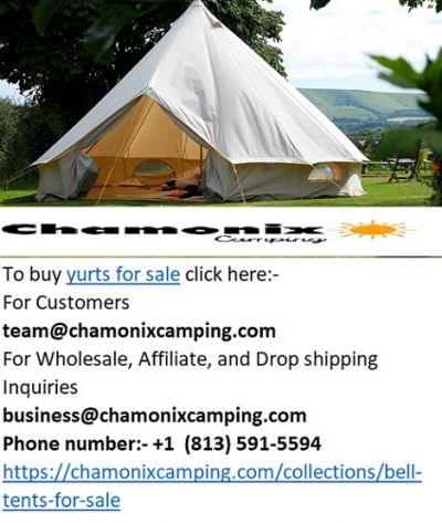 Best yurts for sale by Chamonix camping at a nominal rate.