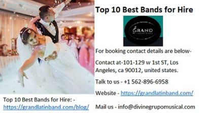 In Los Angeles Top 10 Best Bands for Hire at nominal rate.