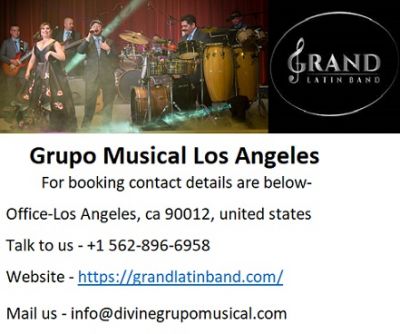 Hire Live Grand Latin Grupo Musical Los Angeles at best price.