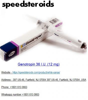 Genotropin 36 I.U. (12 mg)

Genotropin 36 I.U. (12 mg) available to be purchased online is the brand name of human growth hormone or human GH created artificially and ordinarily utilized in individuals with GH deficiency. By and large, the body normally integrates sufficient GH levels for wellbeing and prosperity. 

Genotropin 36 I.U. (12 mg) Dose and organization plan for Genotropin is individualized dependent on the development reaction of every persistent. Portion of dose is controlled by the patient's weight and is given as an intravenous infusion 

Genotropin 36 I.U. (12 mg)  ought to be utilized just when recommended during pregnancy. It is obscure assuming this medication passes into breast milk. Counsel your  doctor prior to breastfeeding. 

Some Common secondary effects of Genotropin 36 I.U. (12 mg)
Draining and swelling, Swelling because of the development of liquid particularly in the hands and feet, Mild high glucose (hyperglycemia), Joint or muscle torment. 
Migraine, numbness, shivering, consuming or crawling on the skin.

Key for More Products :
Buy high quality anabolic steroids
Buy steroids injection
Speed Steroids in US
Buy steroids stacks
humatrope 72 Iu(24mg)
genuine anabolic steroids
Buy testosterone
hygetropin 100iu/kit*10vial/kit(10iu/vial)
Genotropin 36 I.U. (12 mg)
Aldactone 100mg
Alphabolin 100 mg
ANADROL 50MG
Anapoloon 50mg
Androlic 50mg
ANDROPEN 275MG
Evogene Alley 3.33MG(10IU)*10 vials
Glotropin 80 IU(10×8IU) vials
Boldenone 200
buy igtropin 100MCG ifg-1LR3
jintropin 100IU*10vial.kit(10iu/vial)
Lantus solostar insulin 10ml.vial
Strongtropin 100iu*10×10UI vials
Buy Endocet 10mg/ 325mg Online
Buy Generic Adderall Online
Buy Generic Codeine USA
Buy Generic Lortab Online
Buy Green Xanax USA
Buy Modafinil Online
Buy Norco Online
Buy Quaaludes 300 mg
Buy Roxicodone Online
Chewable Viagra for sale
Norditropin Nordilet 30IU
NORDITROPIN SIMPLEXX 45IU
OXYDROLONE 50mg
SOMATROPIN Novartis
Buy xenical tablets
Buy valium 10 mg
Buy white Xanax
mdma(ecstasy/Molly)Tablets online
Buy MDMA(Molly)-Powder &amp; Crystal
Buy Esctasy Online

Website: https://speedsteroids.com/product/genotropin-36-i-u-12-mg/
Address: 397 US-46, Fairfield, NJ 07004 397 US-46, Fairfield, NJ 07004 ,USA
Email: admin@speedsteroids.com    
Phone: +1801 613 0663